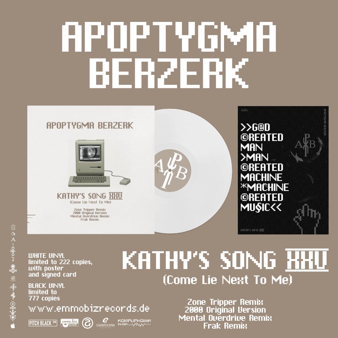 APOPTYGMA BERZERK - 25 Jahre „Kathy’s Song limited Vinyl-Release